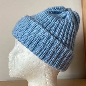 Handmade Baby Blue Kids Beanie